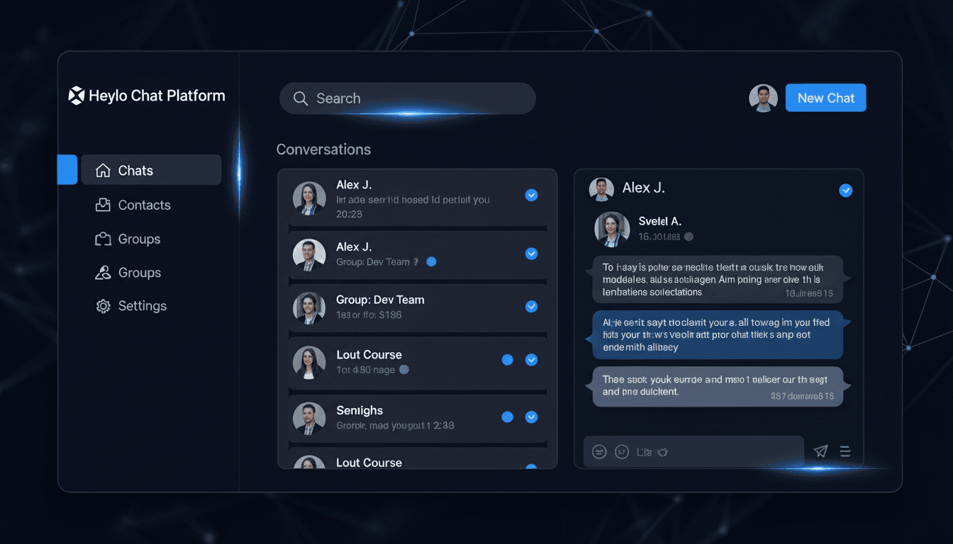 Heylo Chat — Real-time Chat App cover
